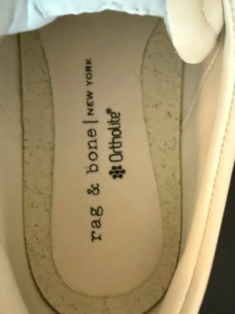 NEW Rag & Bone Retro Leather Calfskin Running Sneakers  Birch Size 6.5 US No Box